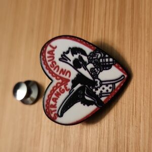 5/$30 Beetlejuice Red Heart Strange & Unusual The Maitlands Pin